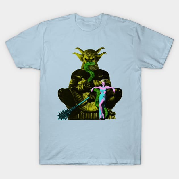 Ancient Evil & Blonde T-Shirt by Pop Spider Store